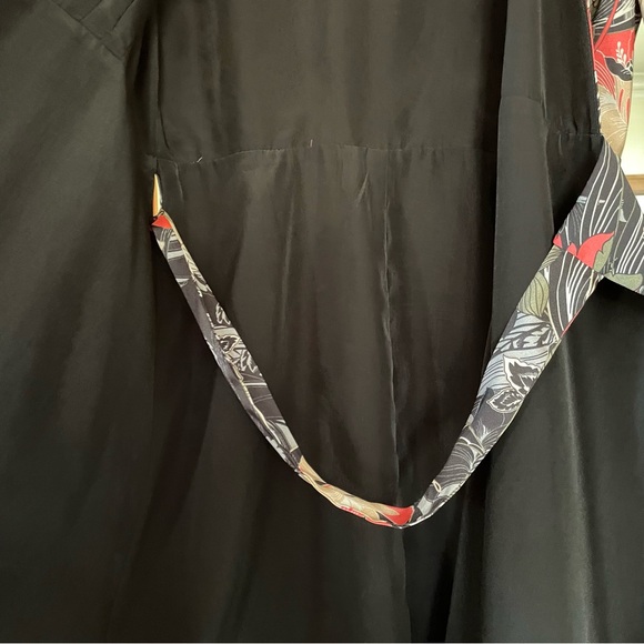 Hutch dark floral peony wrap dress - size unmarked, possibly sample, xs s - Picture 9 of 9